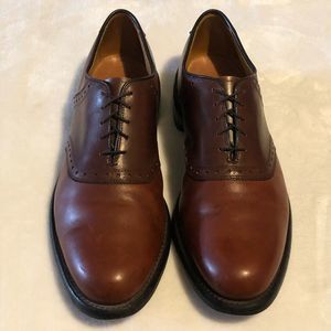 Ballard Leather Oxford Almond Cap Shoe 